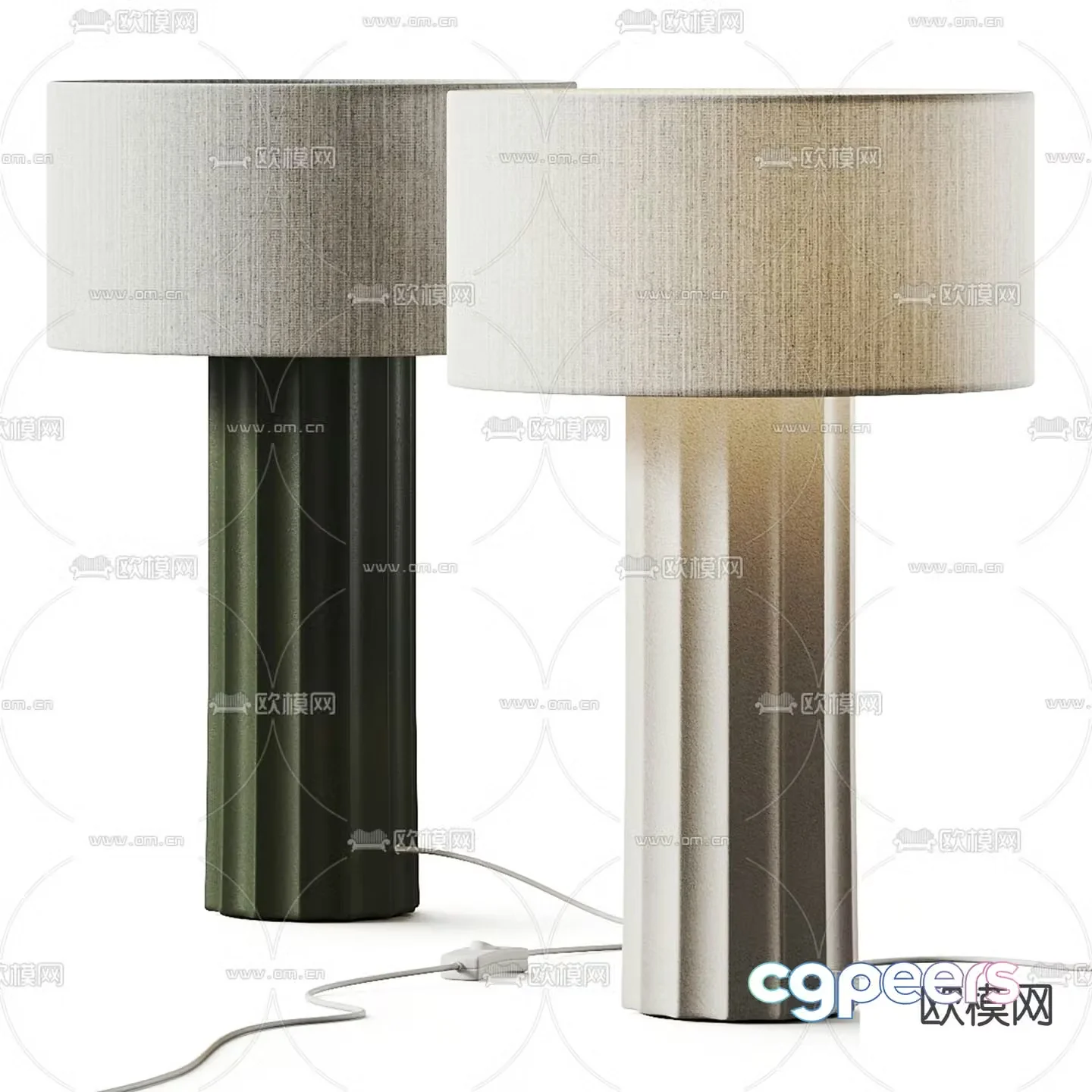 Wasabi desk lamp 3d model