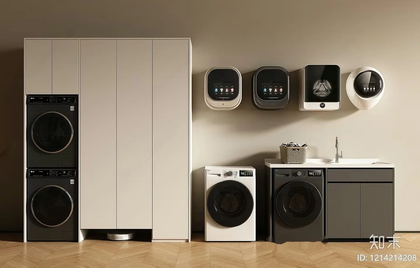 Modern Laundry Room 3D Model – 17764 – VRAY Render