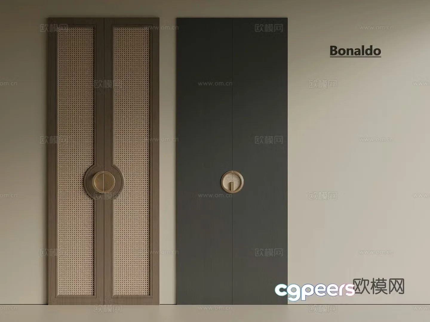 Middle Ages New Chinese Style Cabinet Door Door Panel Wardrobe Door Wine Cabinet Door Shoe Cabinet Door 3D Model