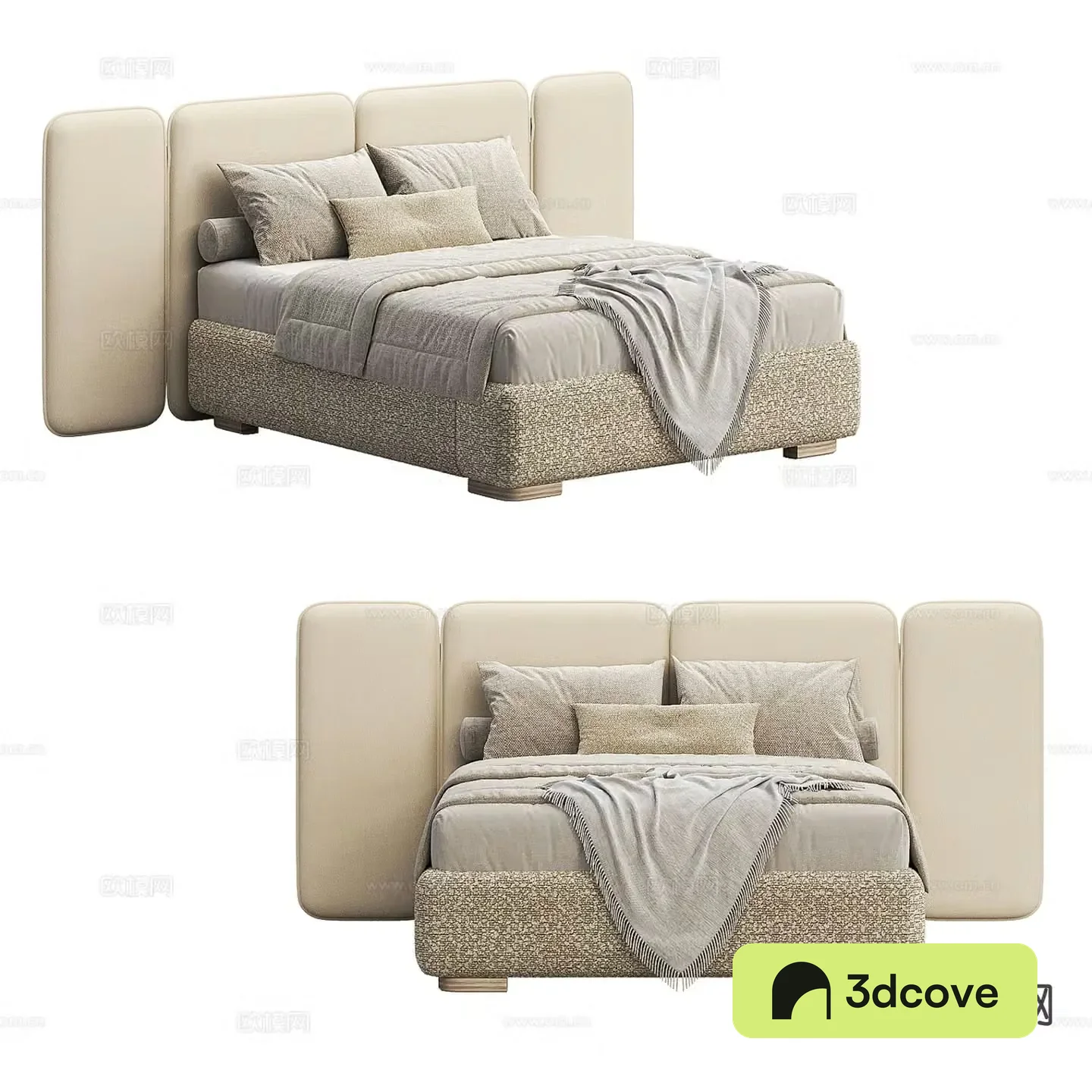 Modern double bed