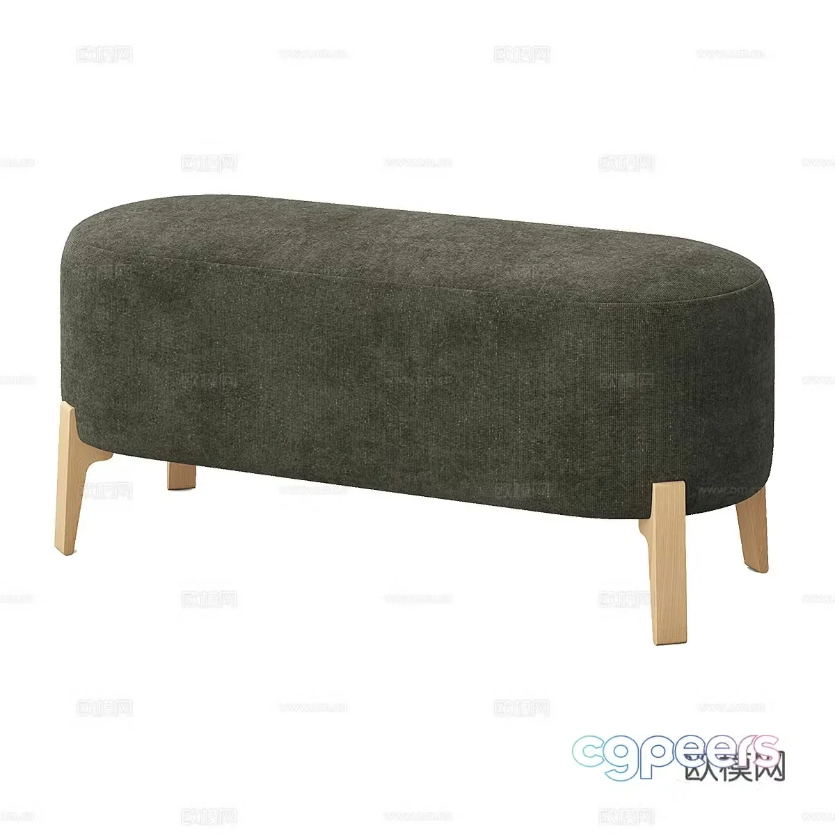 Simple sofa stool stool low stool 3d model