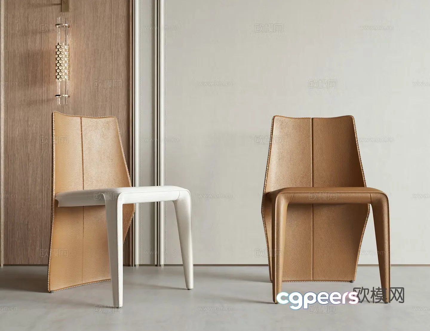 Modern single chair 3d model