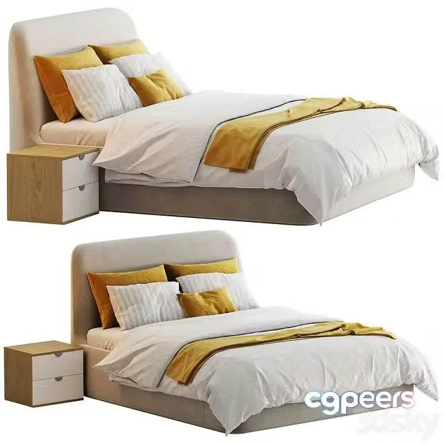 3ds Max Free – Bed Dalti 180 from divan.ru