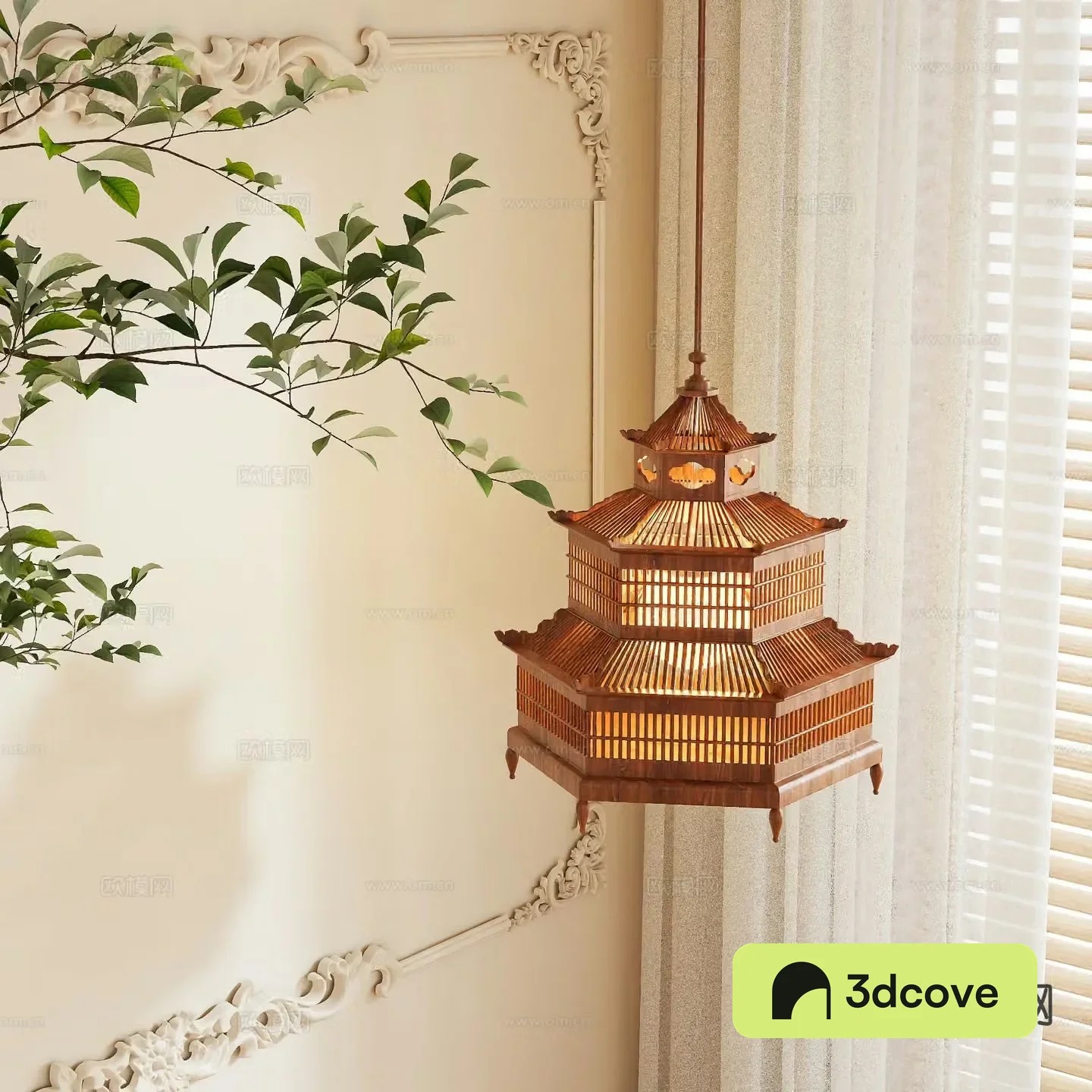 New Chinese style chandelier tower chandelier