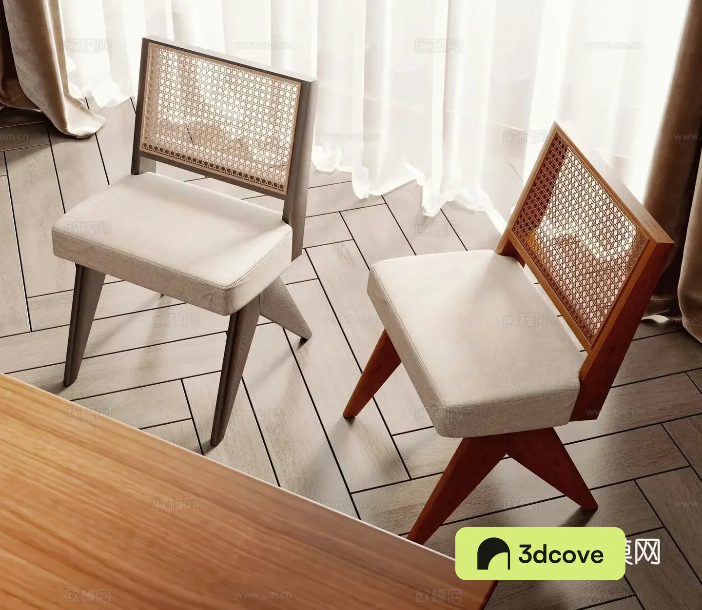 Wabi-sabi style chair single chair