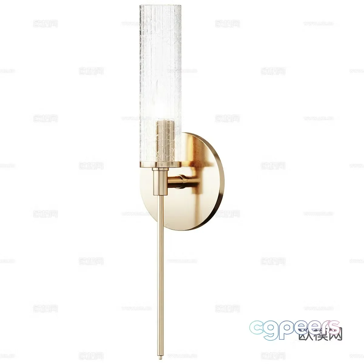 Light luxury glass wall lamp 3D model