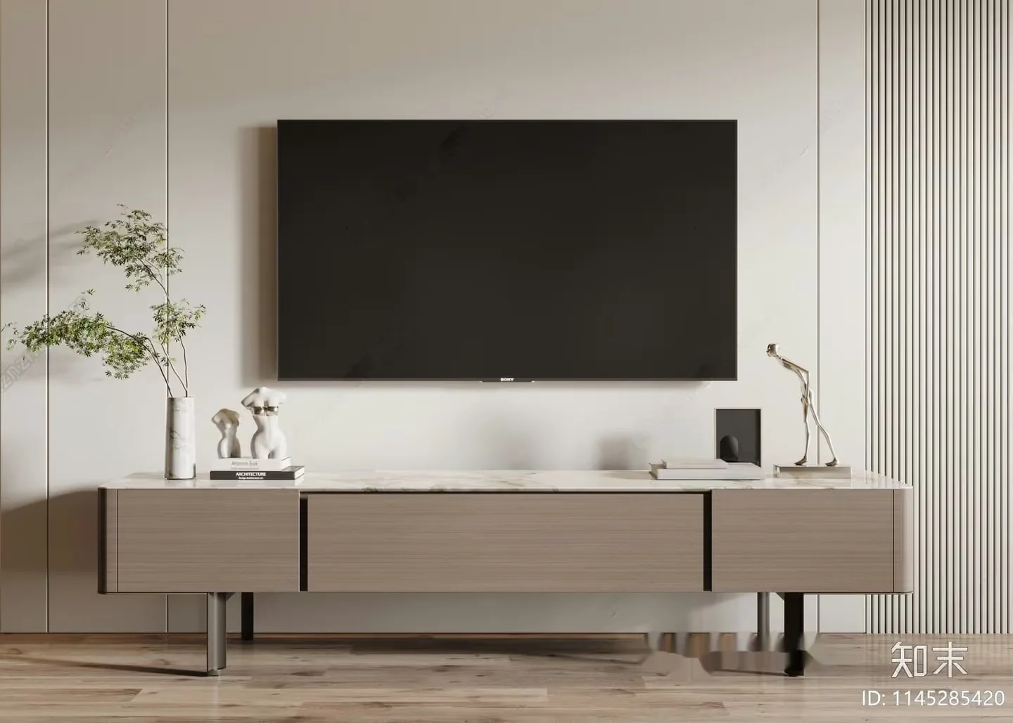 Modern Living Room 3D Model – 19430 – CORONA Render