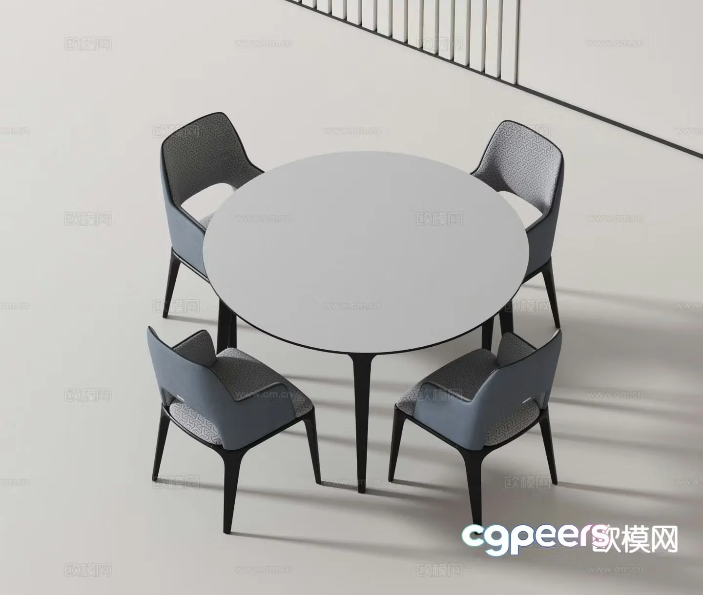 Leisure tables and chairs Negotiation tables and chairs 3d model