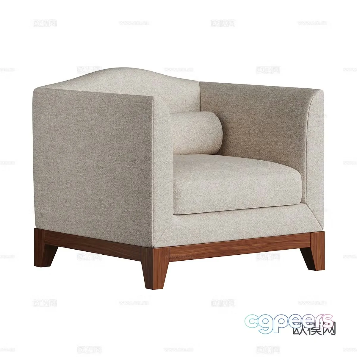 Modern single sofa 3d model
