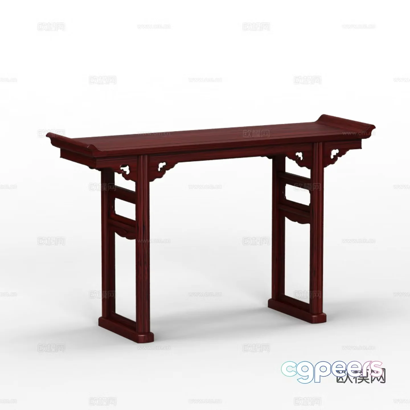 Chinese style table altar table solid wood mahogany 3d model