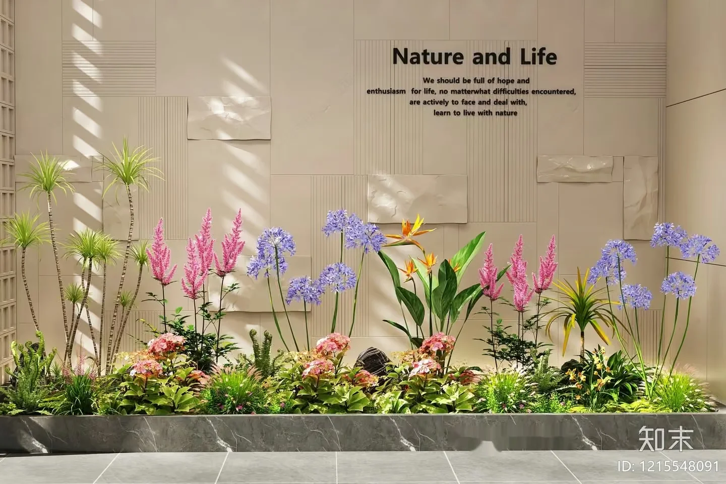 Modern Indoor Garden 3D Model – 10643 – VRAY Render