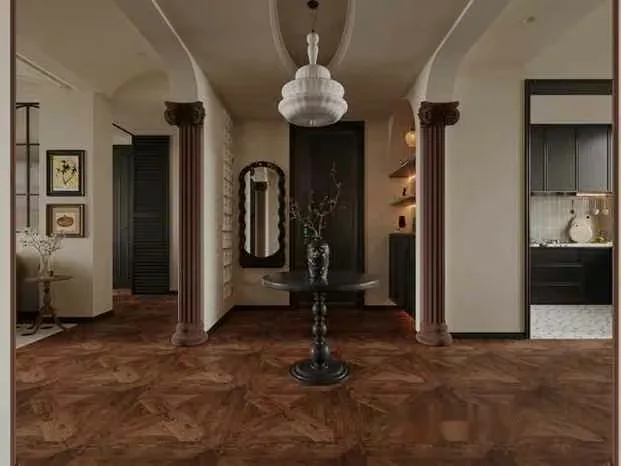 Classic Dark Wood Floor 3D Model – 13830 – CORONA Render