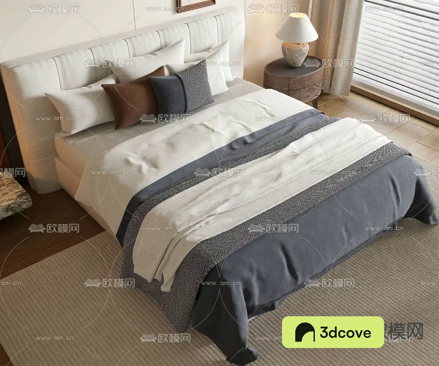 Medieval style double bed