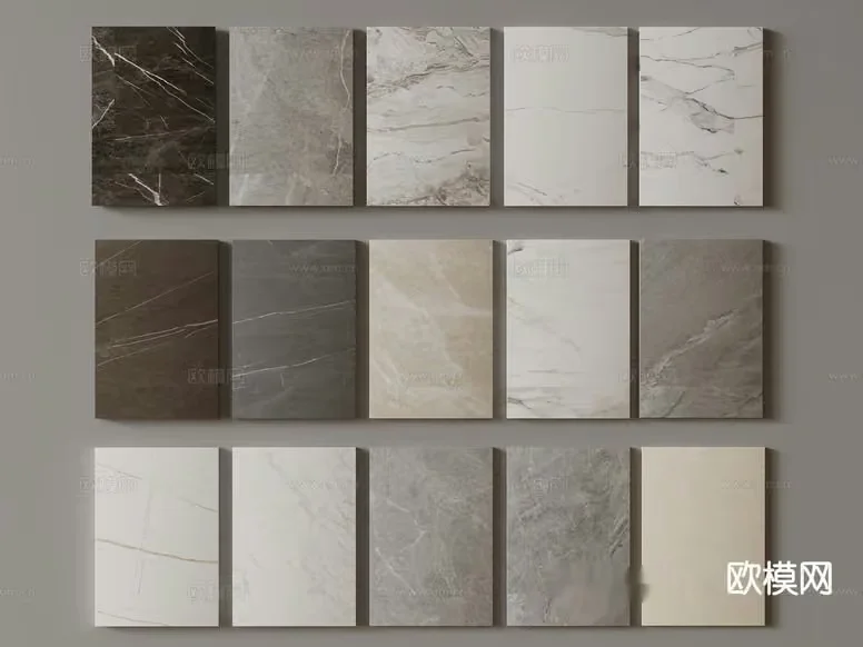 Marble Tile Samples 3D Model – 11420 – VRAY Render