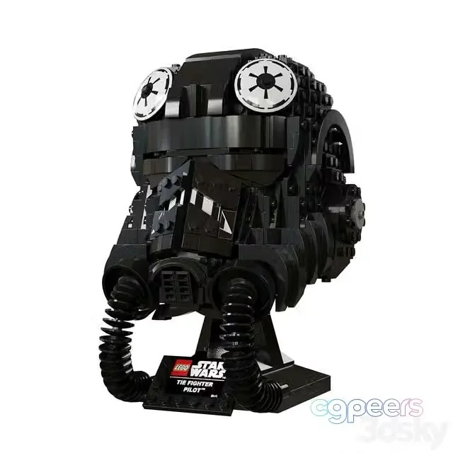 3ds Max Free – Lego Star Wars Helmet TIE Fighter Pilot