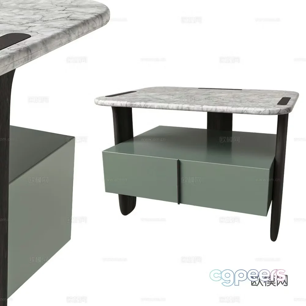 Bedside table 3d model