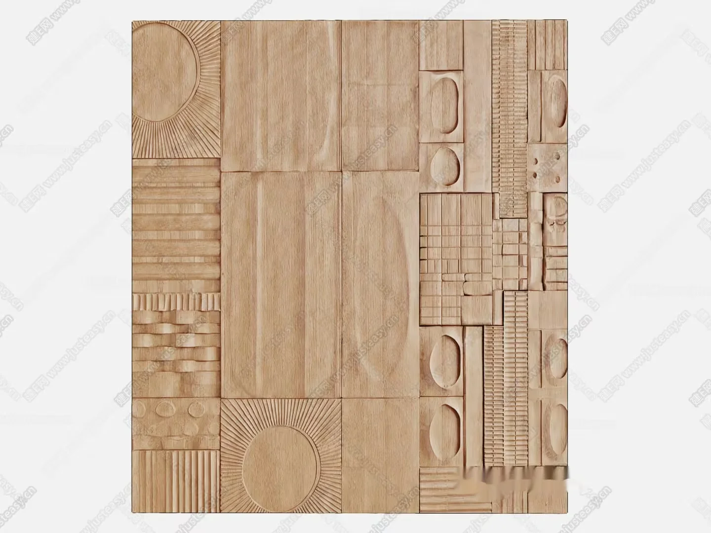 Wooden Wall Art 3D Model – 23109 – VRAY Render