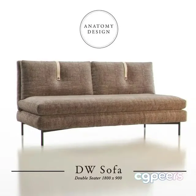 3ds Max Free – Anatomy Design – DW Sofa Double Seater