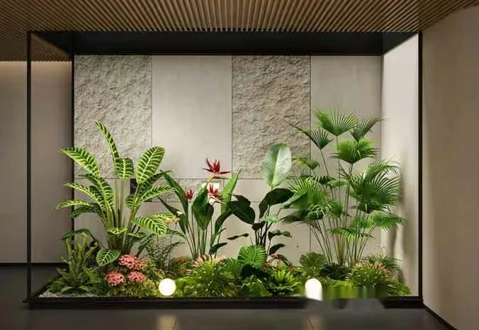 Modern Indoor Garden 3D Model – 13941 – VRAY Render