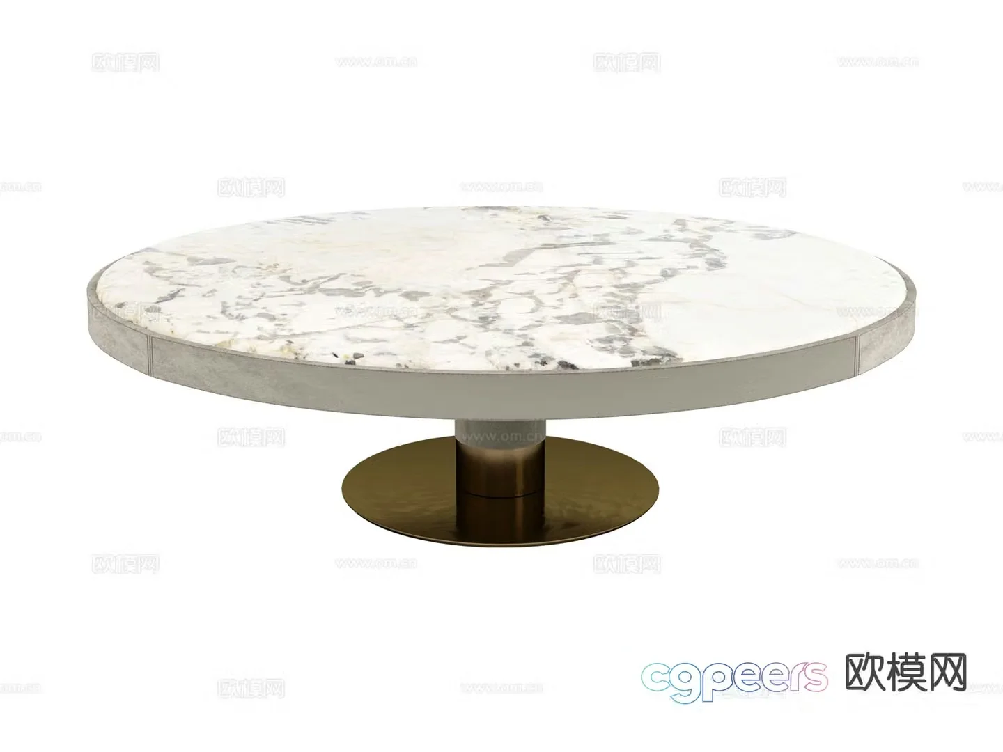 visionnaire Italian light luxury coffee table round coffee table 3D model