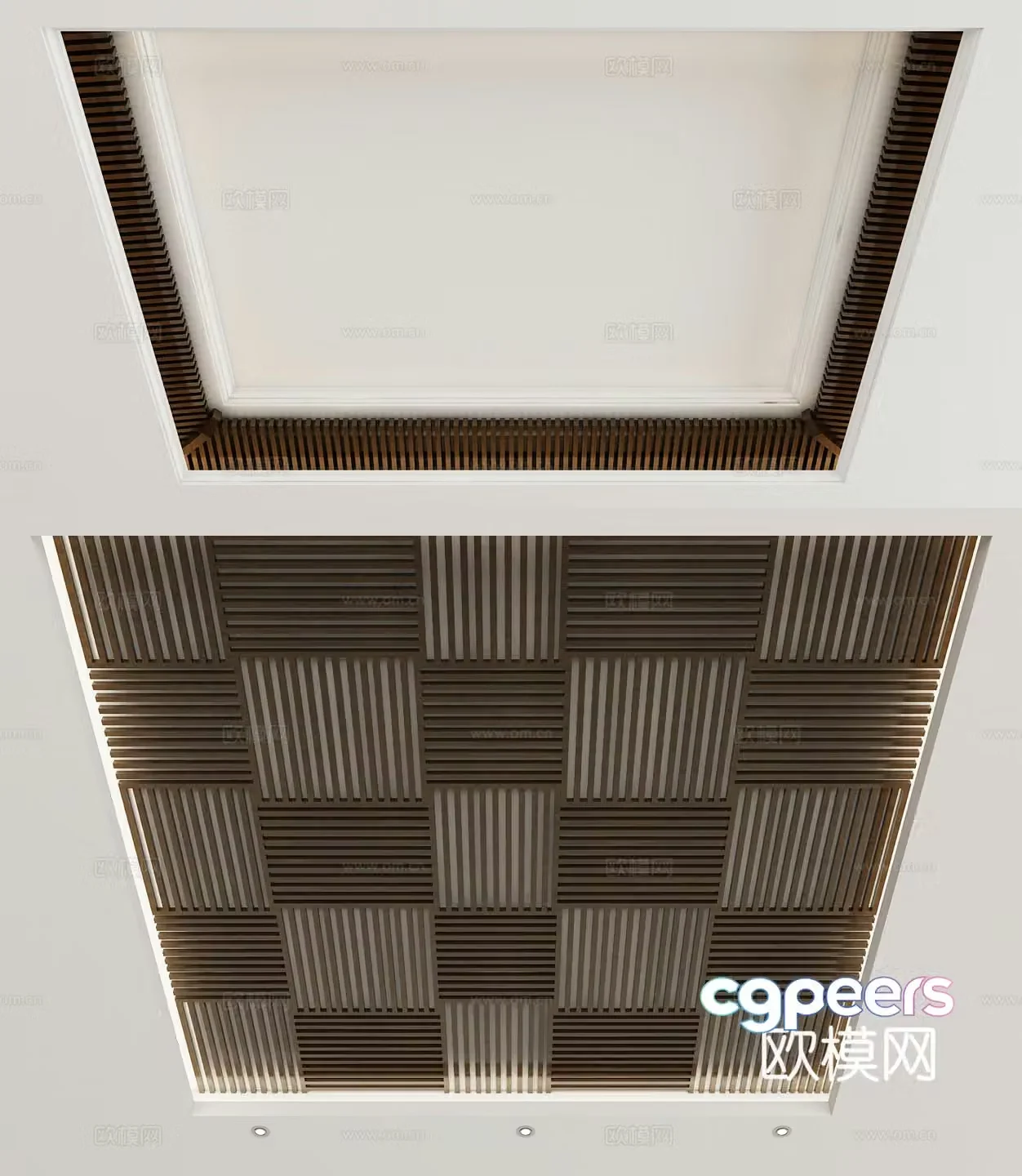 New Chinese style ceiling 3D model