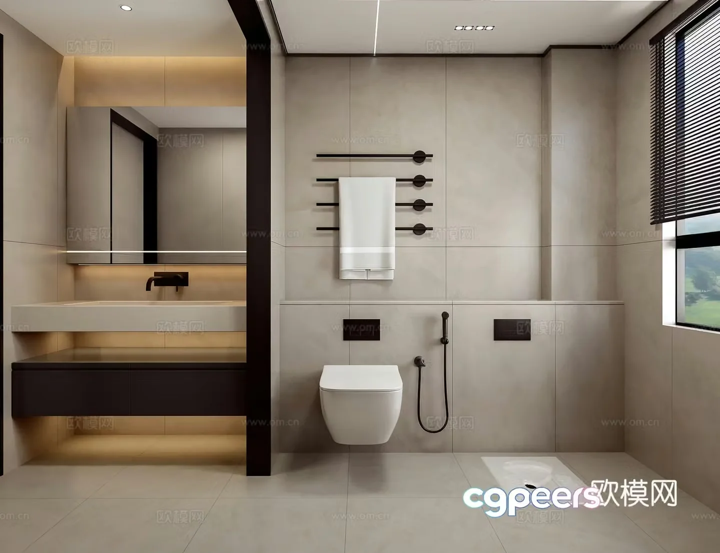 Modern bathroom 3d model