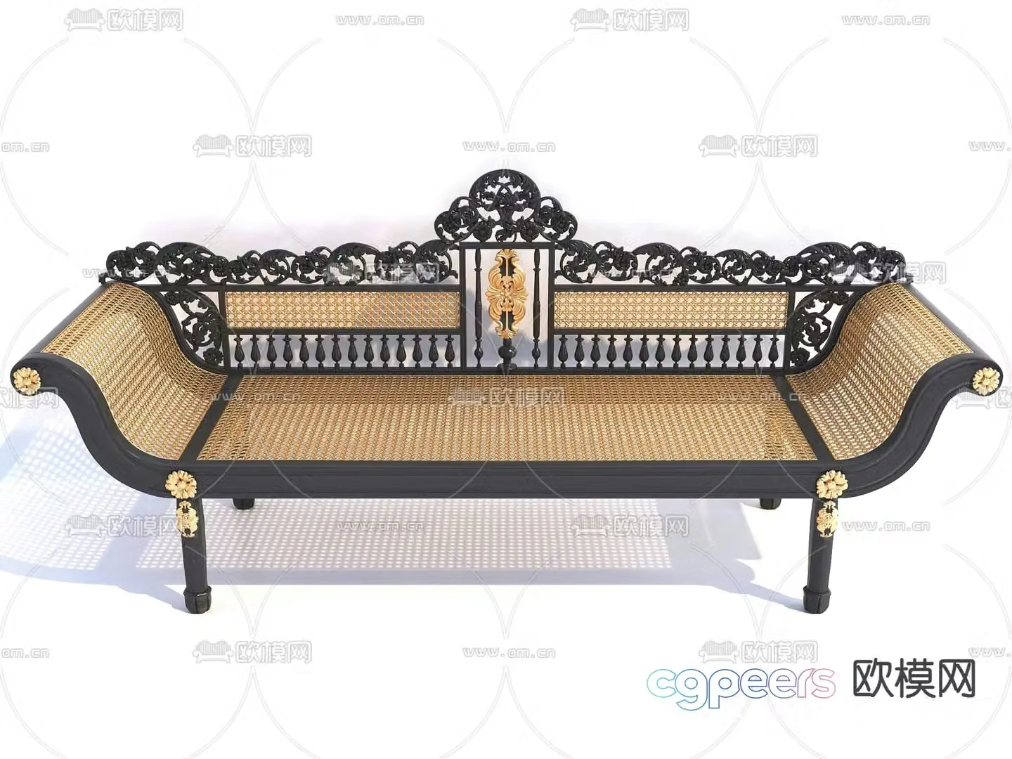 Southeast Asian love sofa 3d model