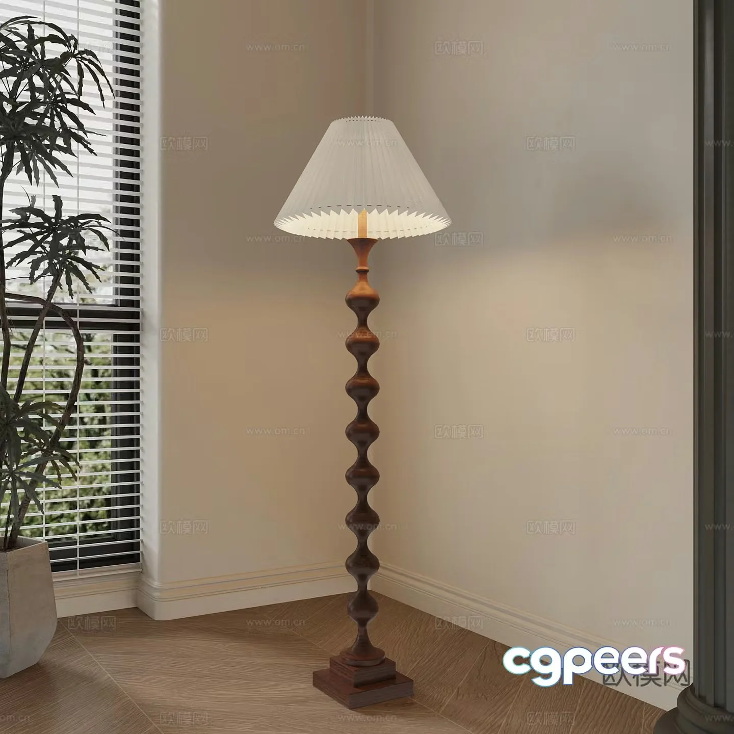 Floor lamp French floor lamp Decorative lamp 3d model