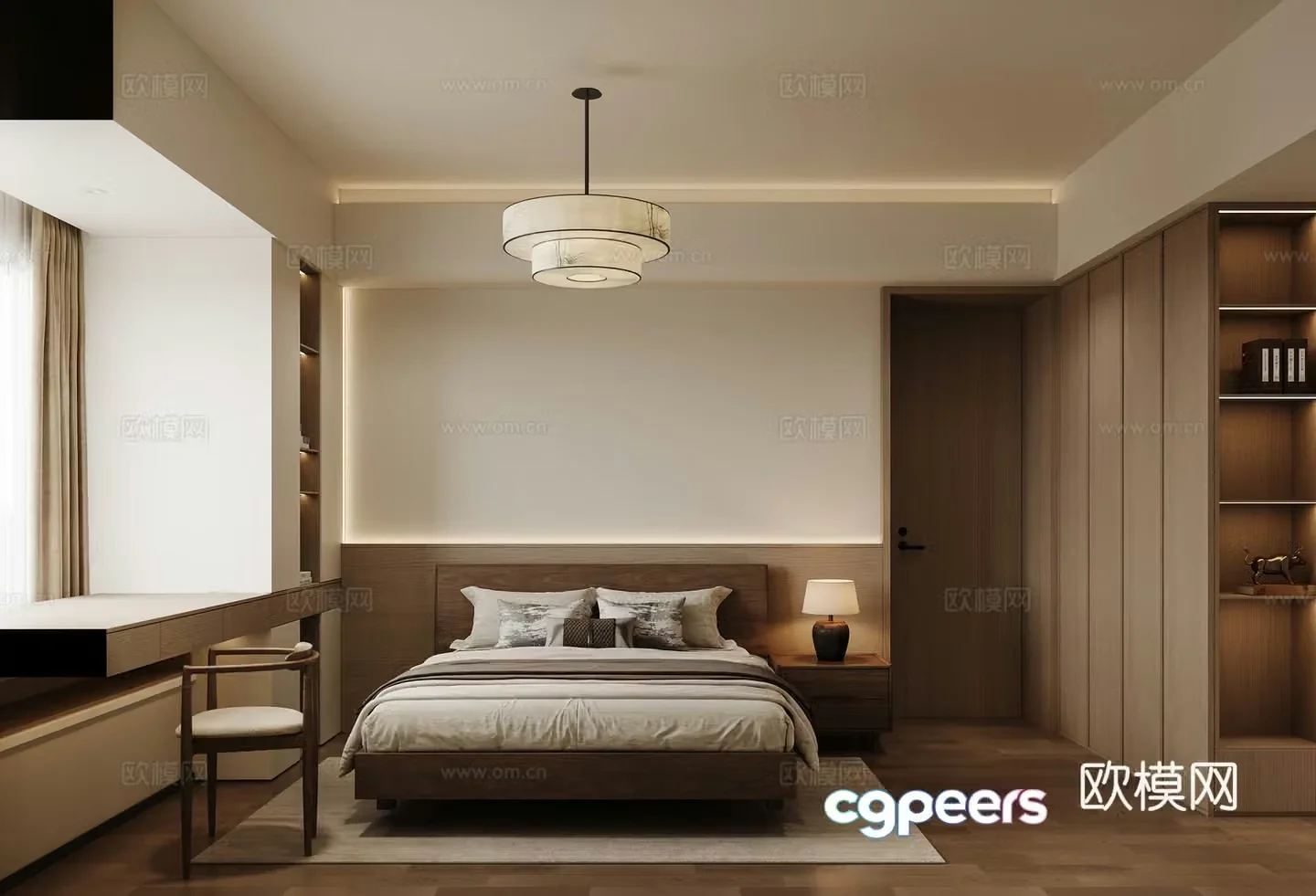 Song style bedroom 3d model