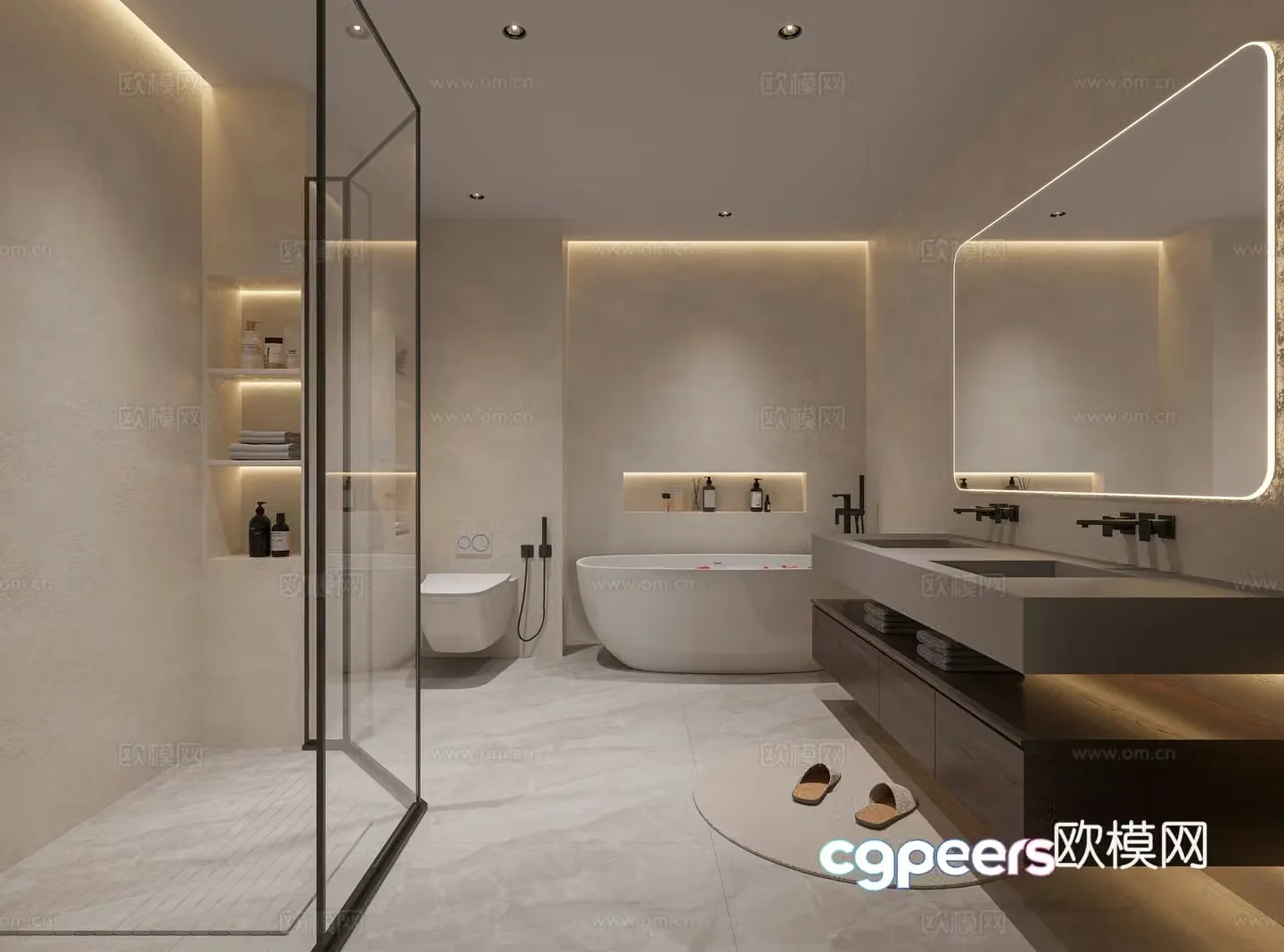Modern bathroom 3d model