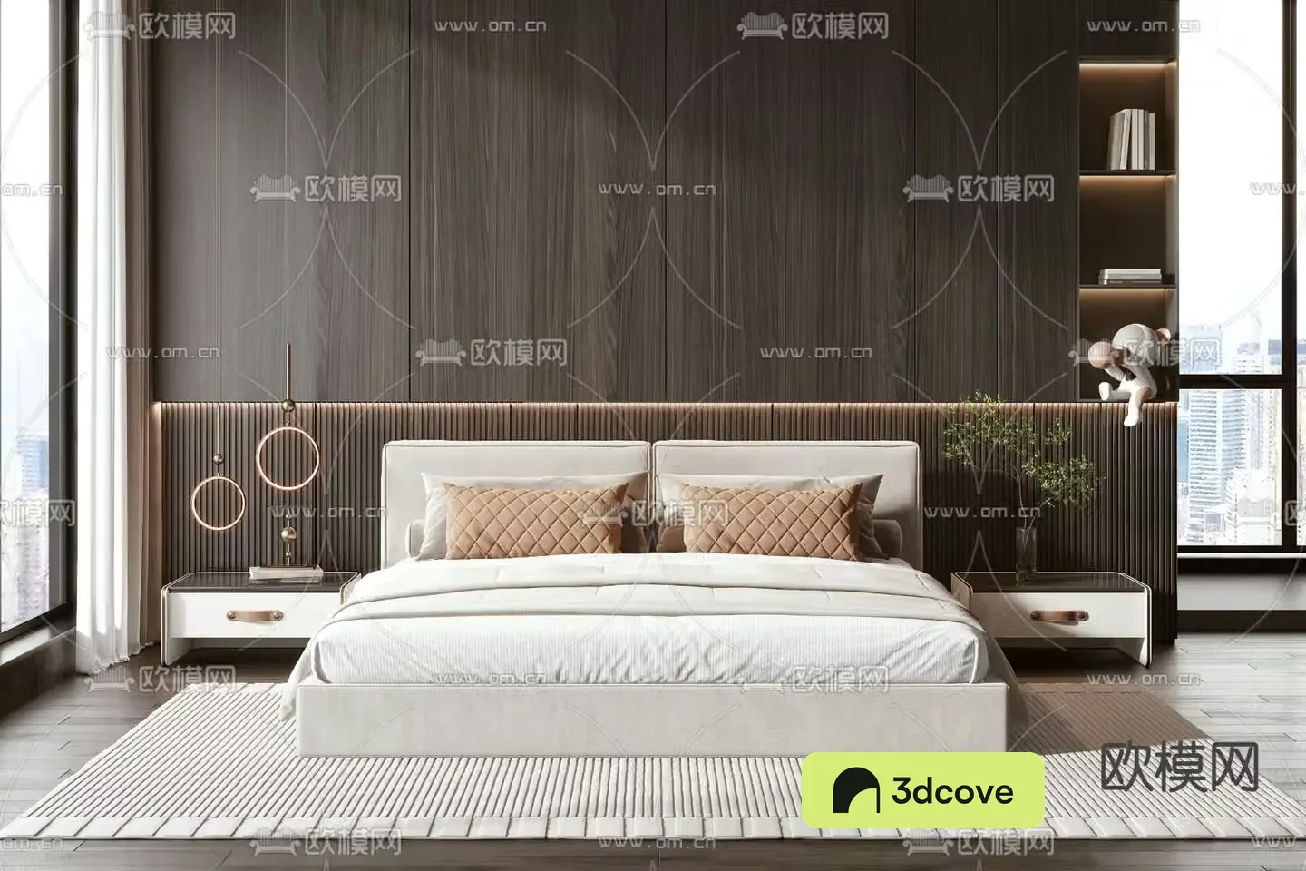 Modern double bed
