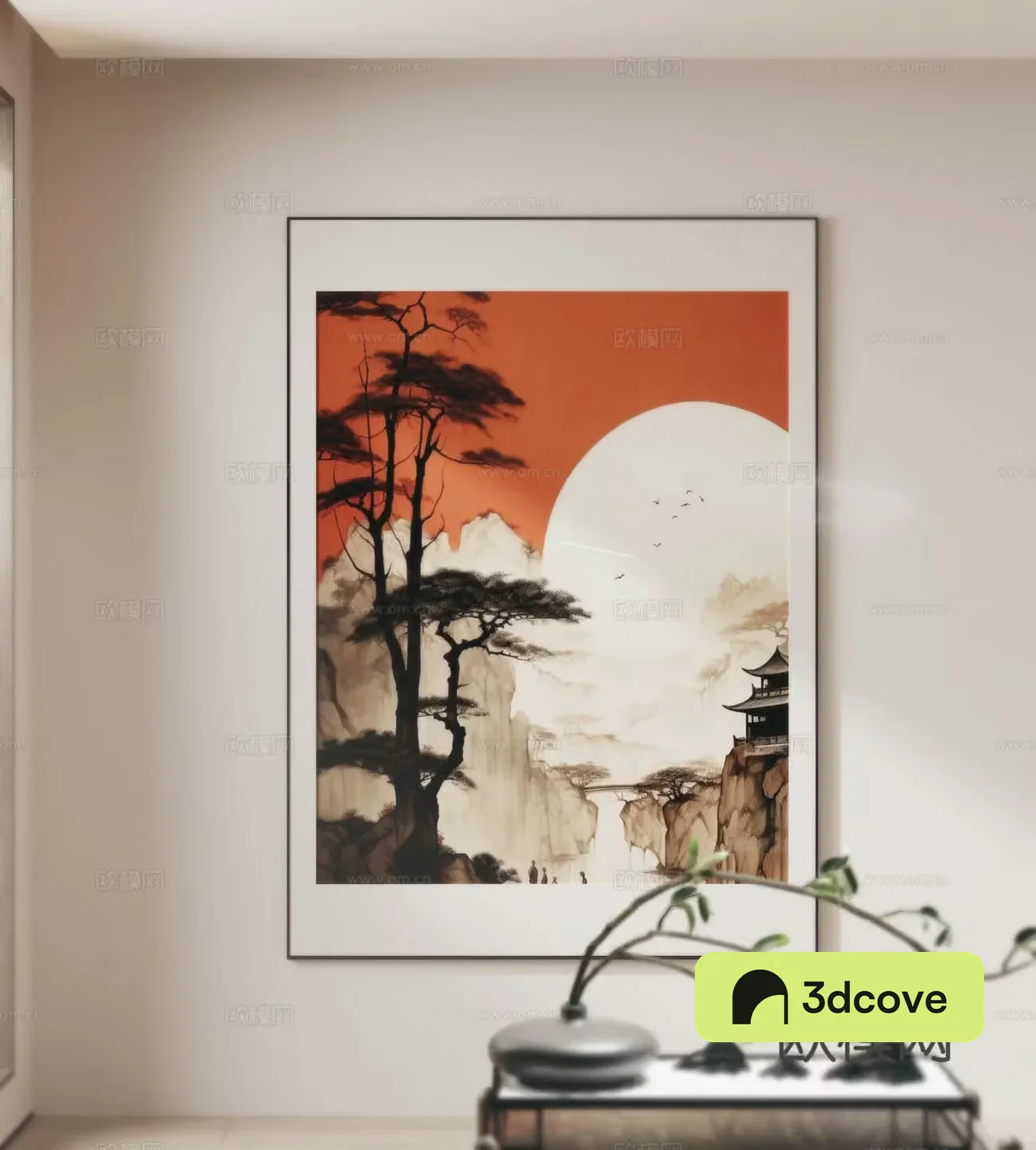 New Chinese style decorative painting landscape painting hanging painting