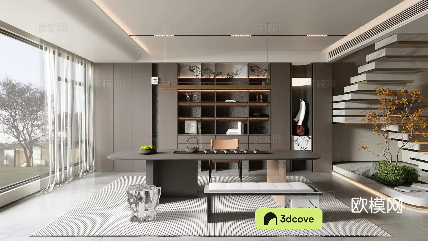 Modern tea room