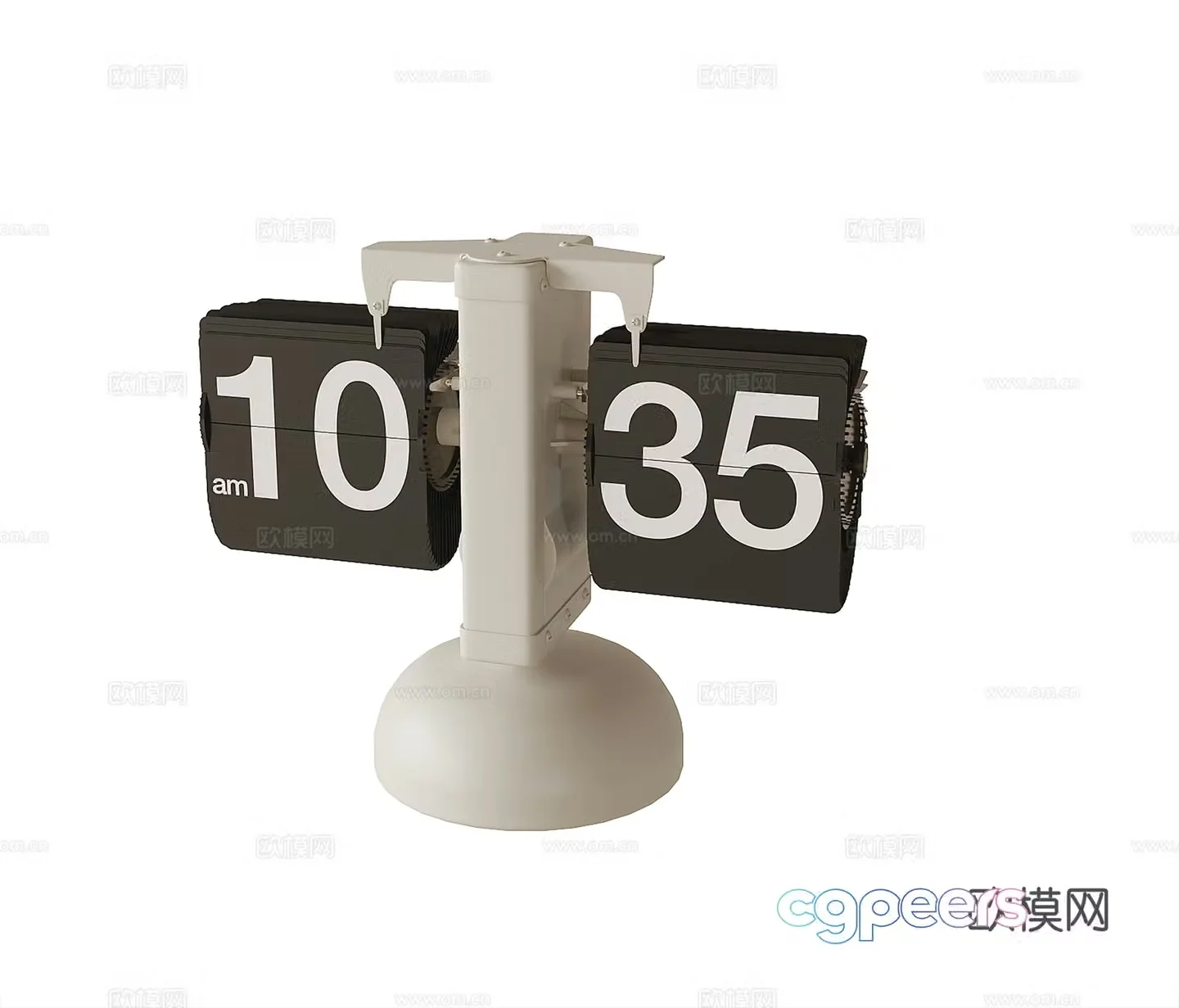 Bedside clock ornament 3D model
