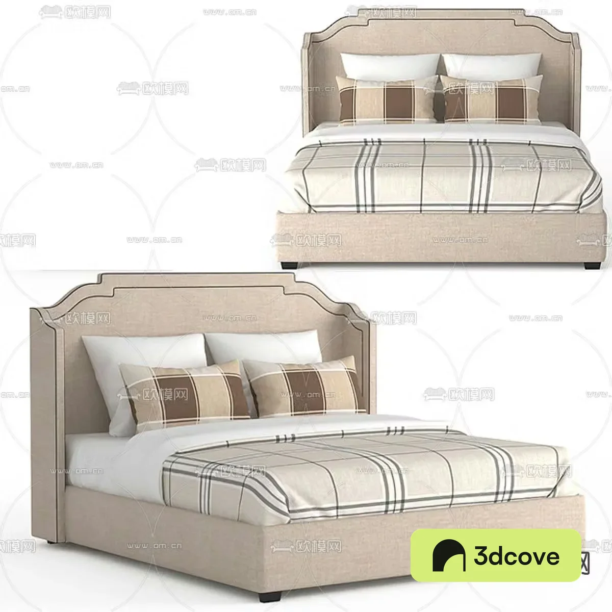 Modern double bed