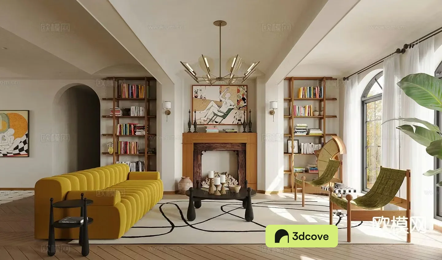 Medieval style living room