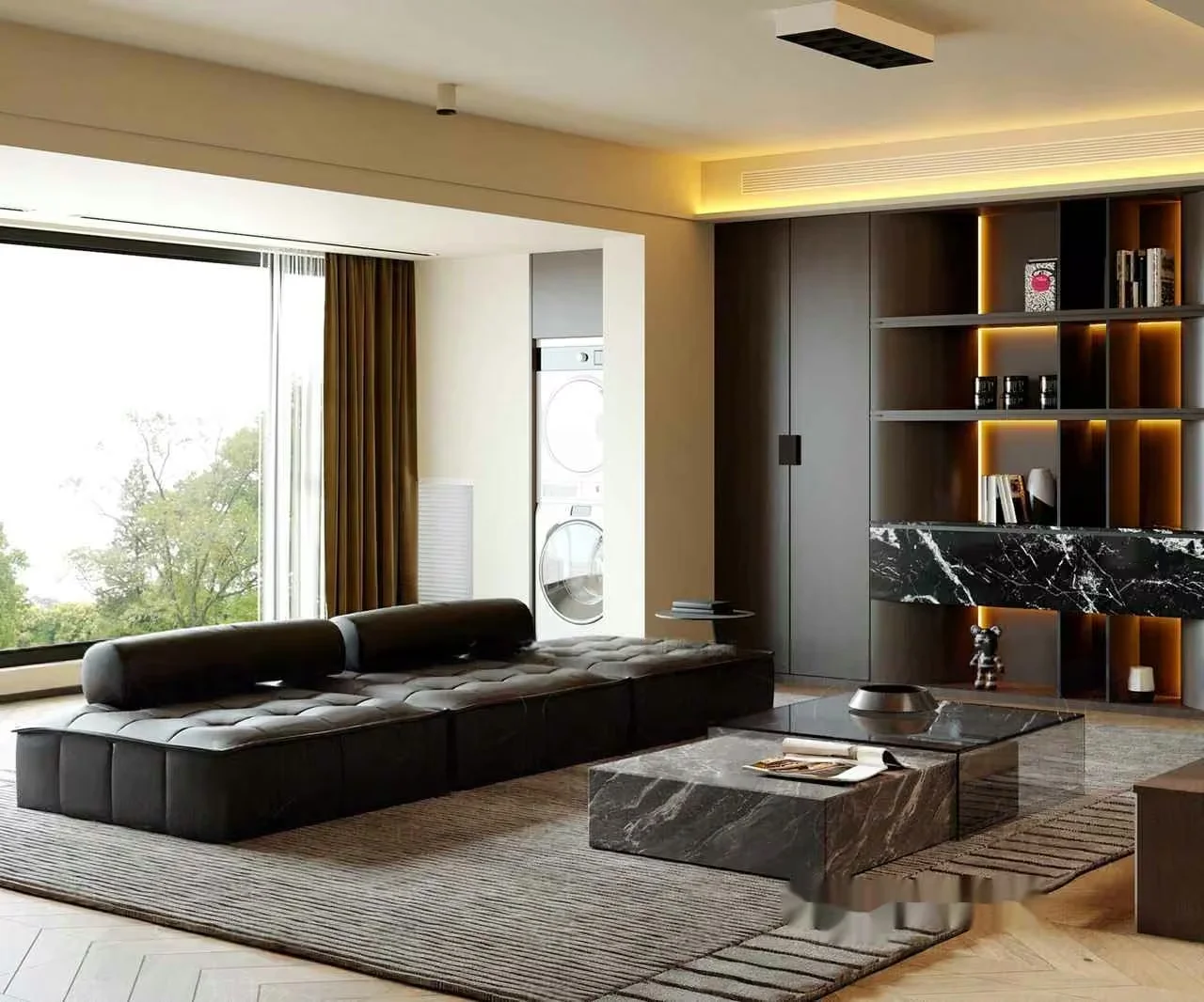 Modern Living Room 3D Model – 612 – CORONA Render
