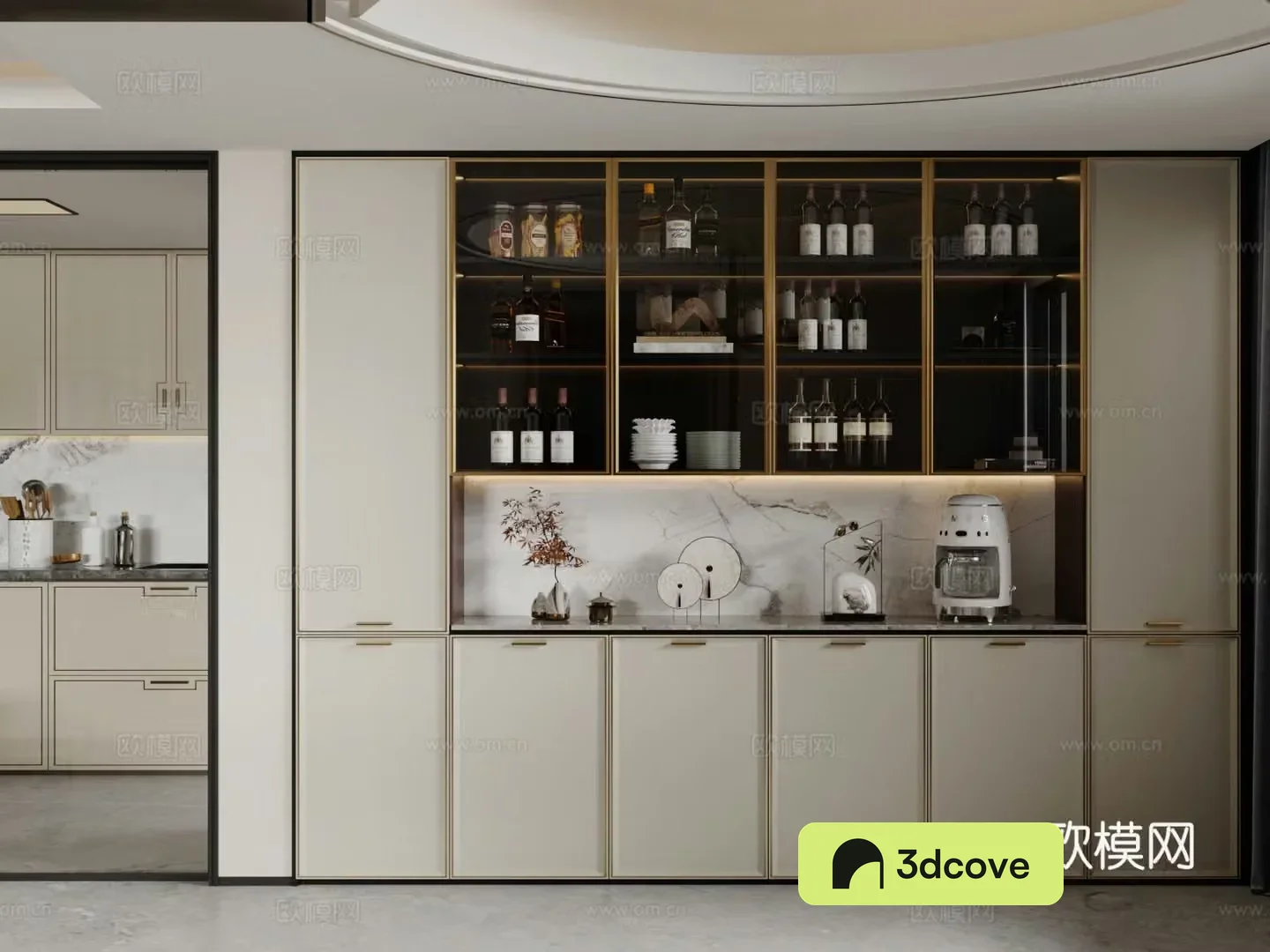 Modern sideboard ornaments Finished sideboard Tea cabinet sideboard meal preparation cabinet