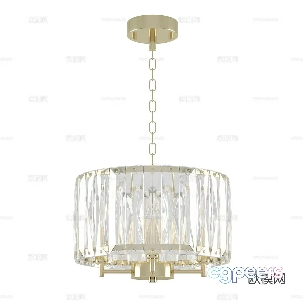 Light luxury chandelier dining room chandelier living room chandelier 3D model