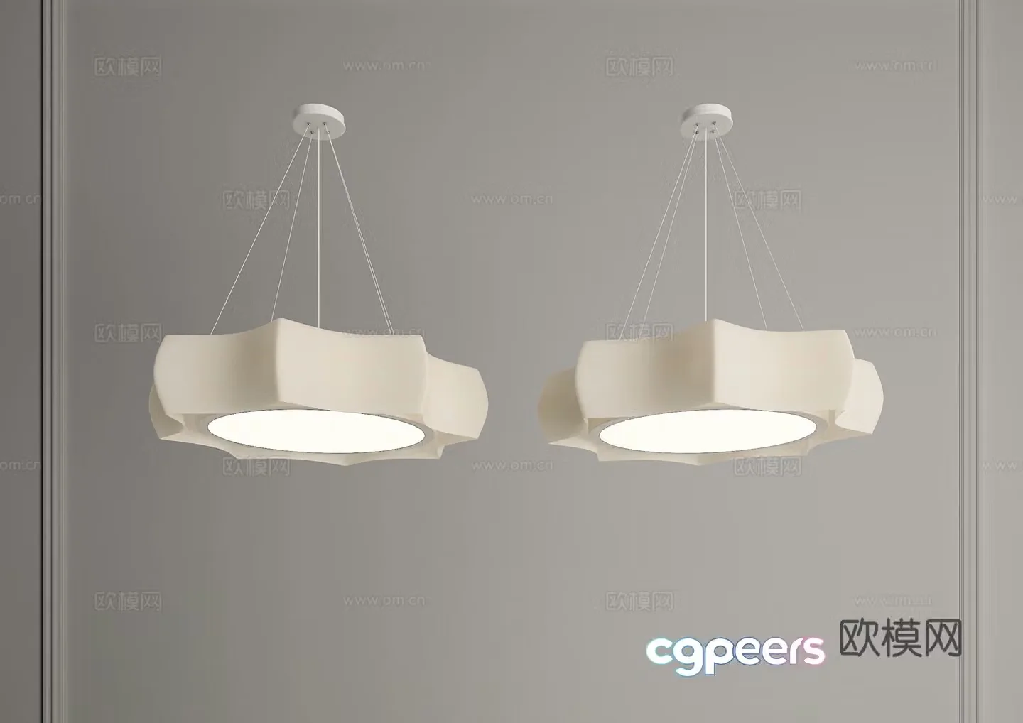 Restaurant Chandeliers Creamy Chandeliers Middle Chandeliers Wasabi Chandeliers Living Room Chandeliers 3D Model