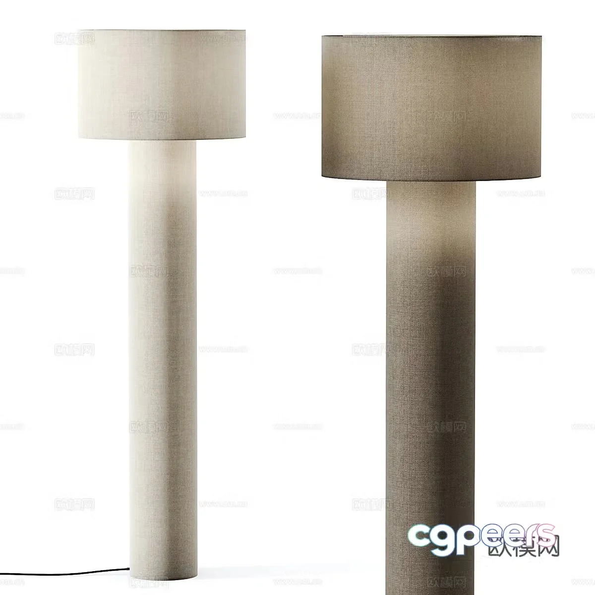 New Chinese style floor lamp 3d model