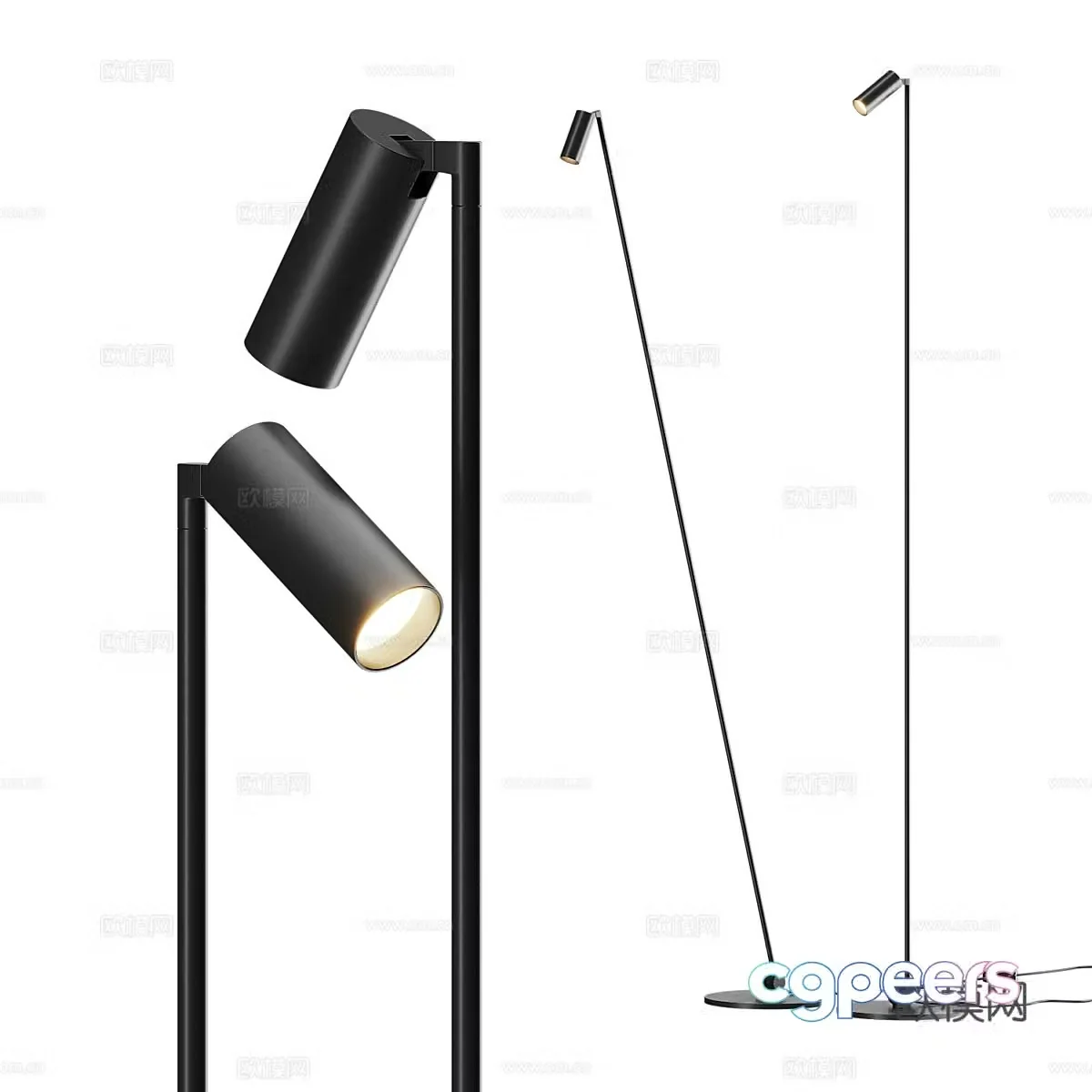 Modern minimalist floor lamp 3d model