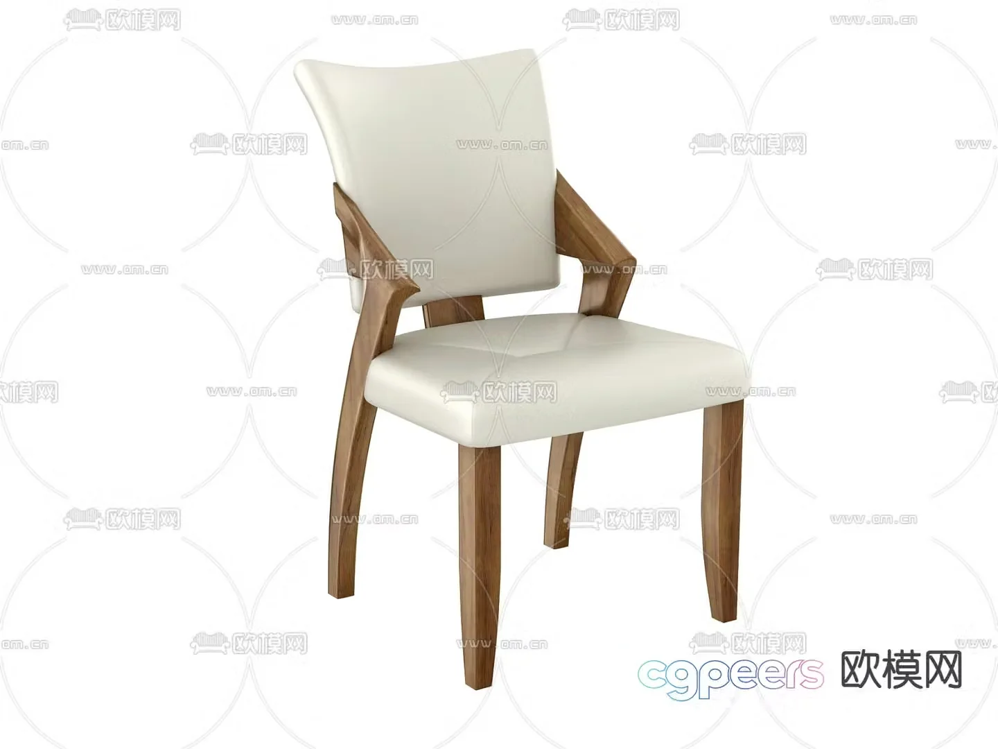 Single chair Dining chair 3d model