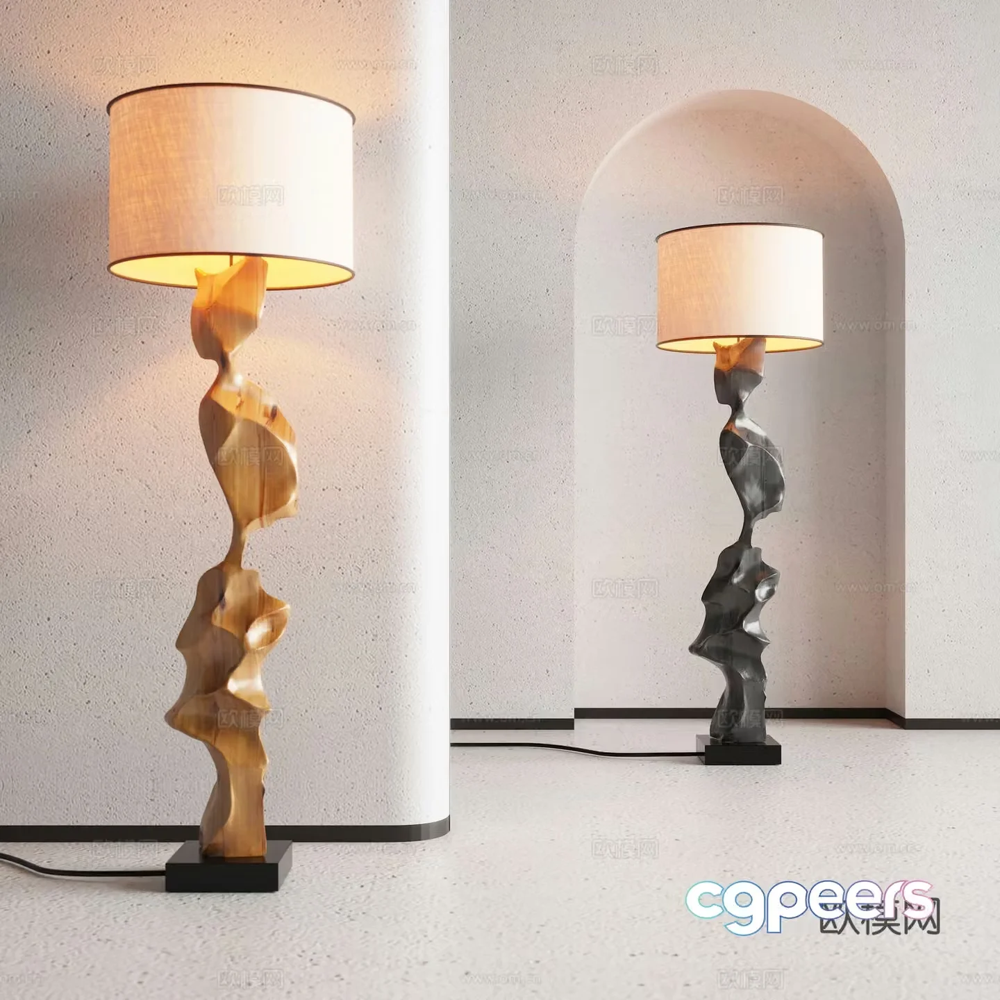 Jijifeng Floor Lamp 3D Model