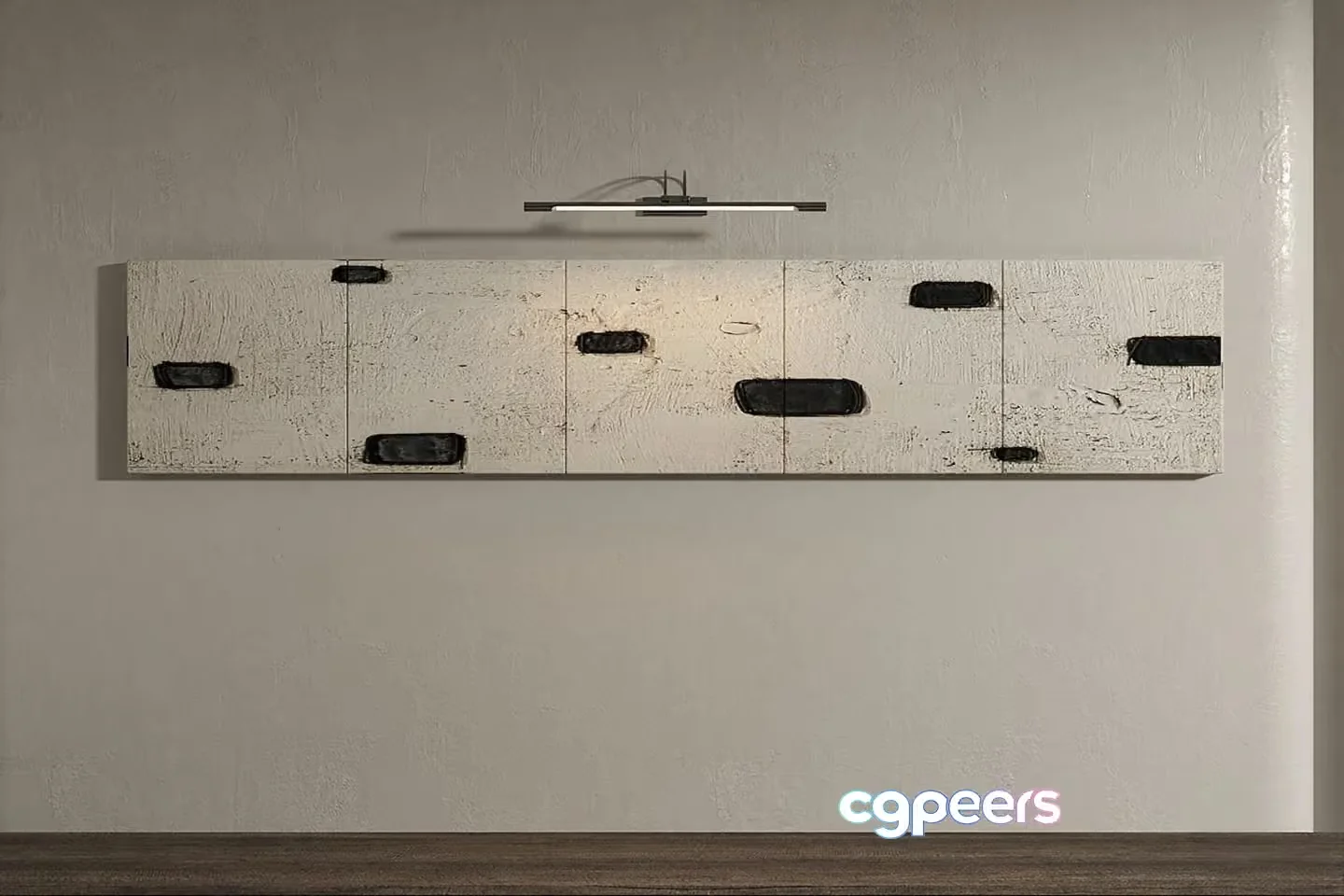 Modern Wall Art 3D Model – 4420 – VRAY Render