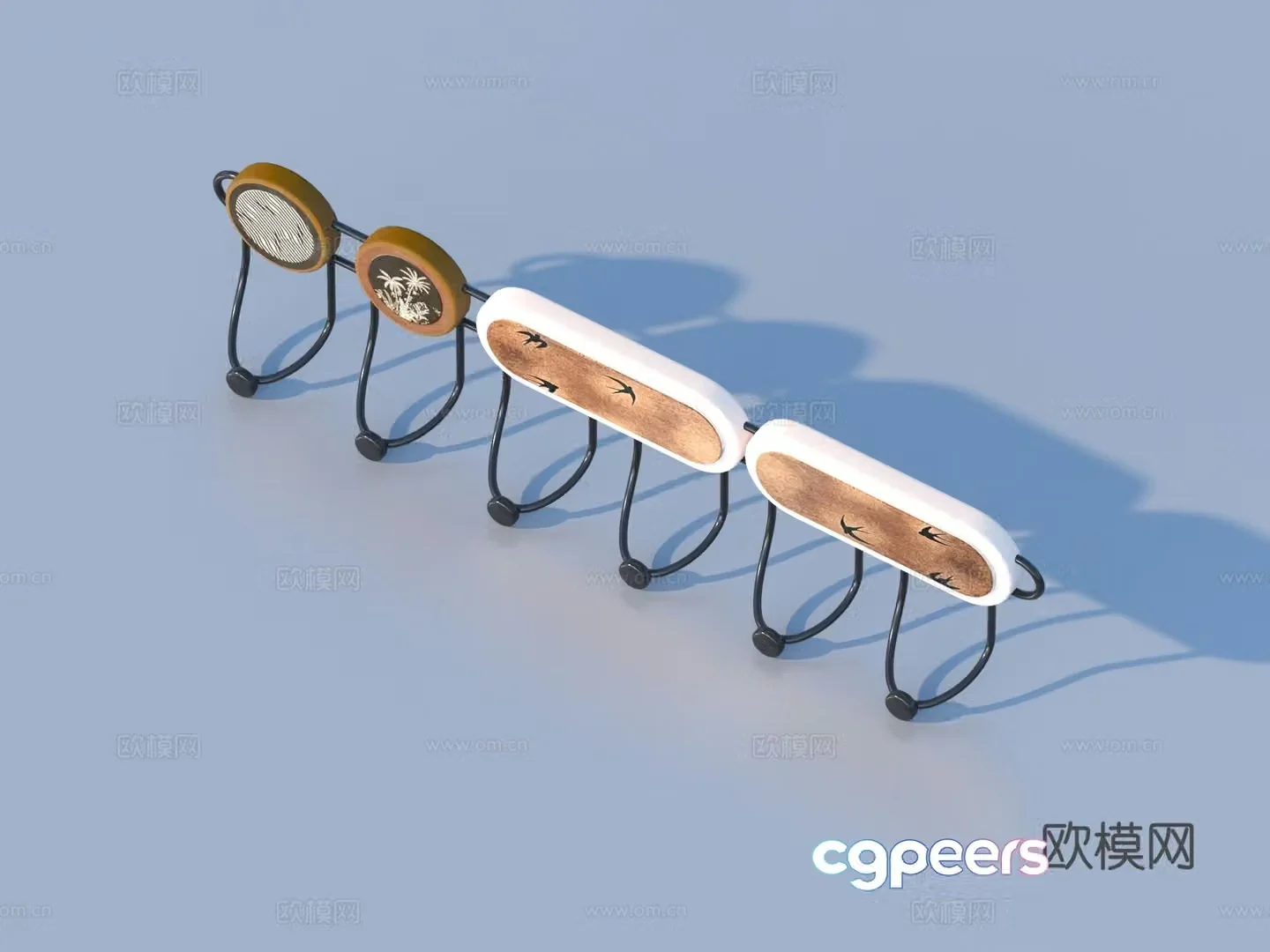 Clothes hook hardware sketch 3d model
