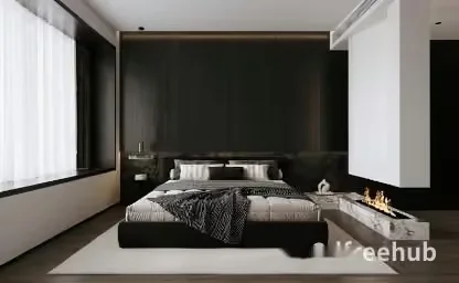 Cozy Bedroom 3D Model – 23314 – VRAY Render