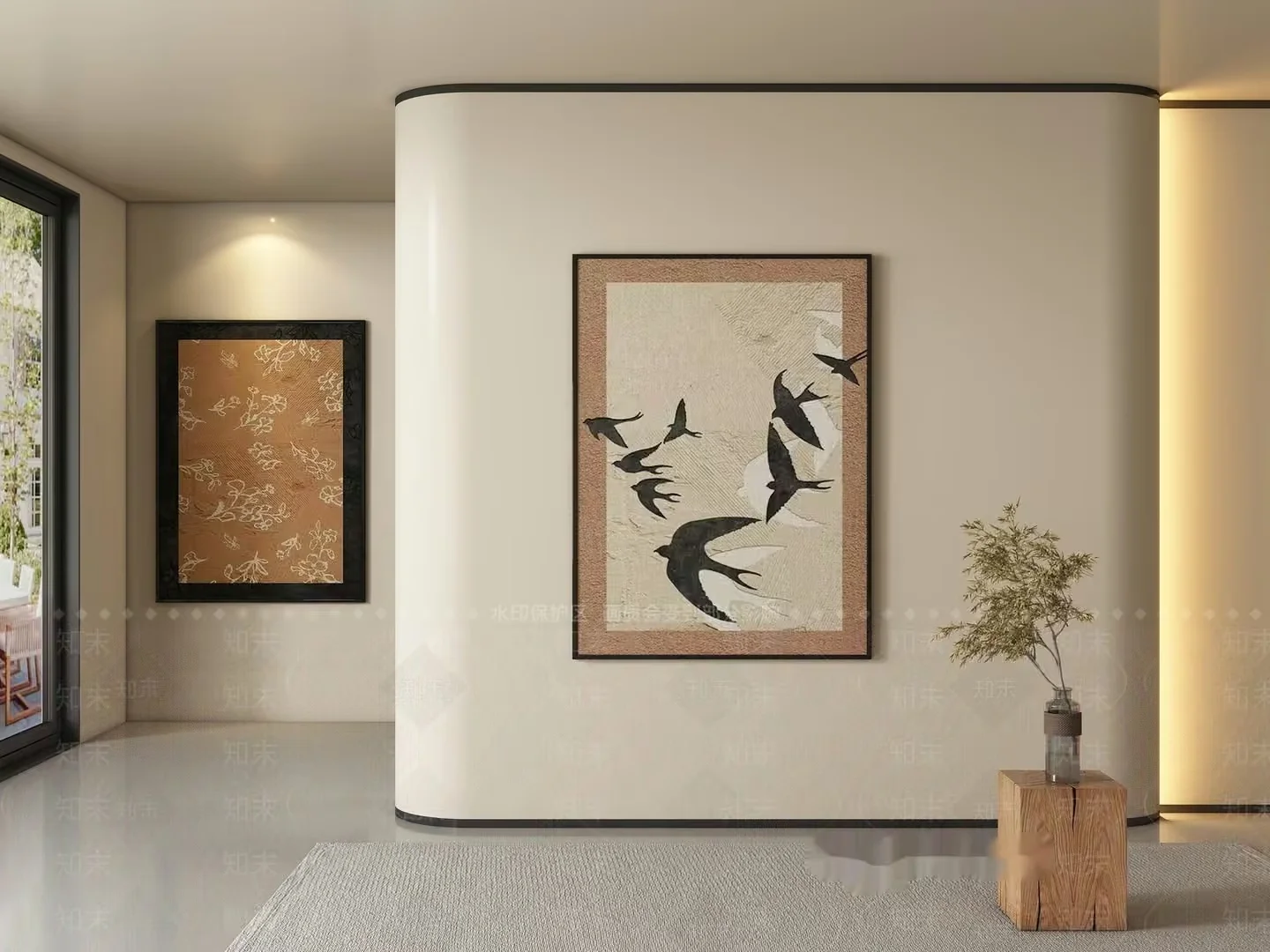 Modern Art Gallery 3D Model – 18500 – VRAY Render