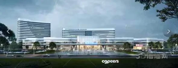 Large Office Building 3D Model – 15596 – VRAY Render