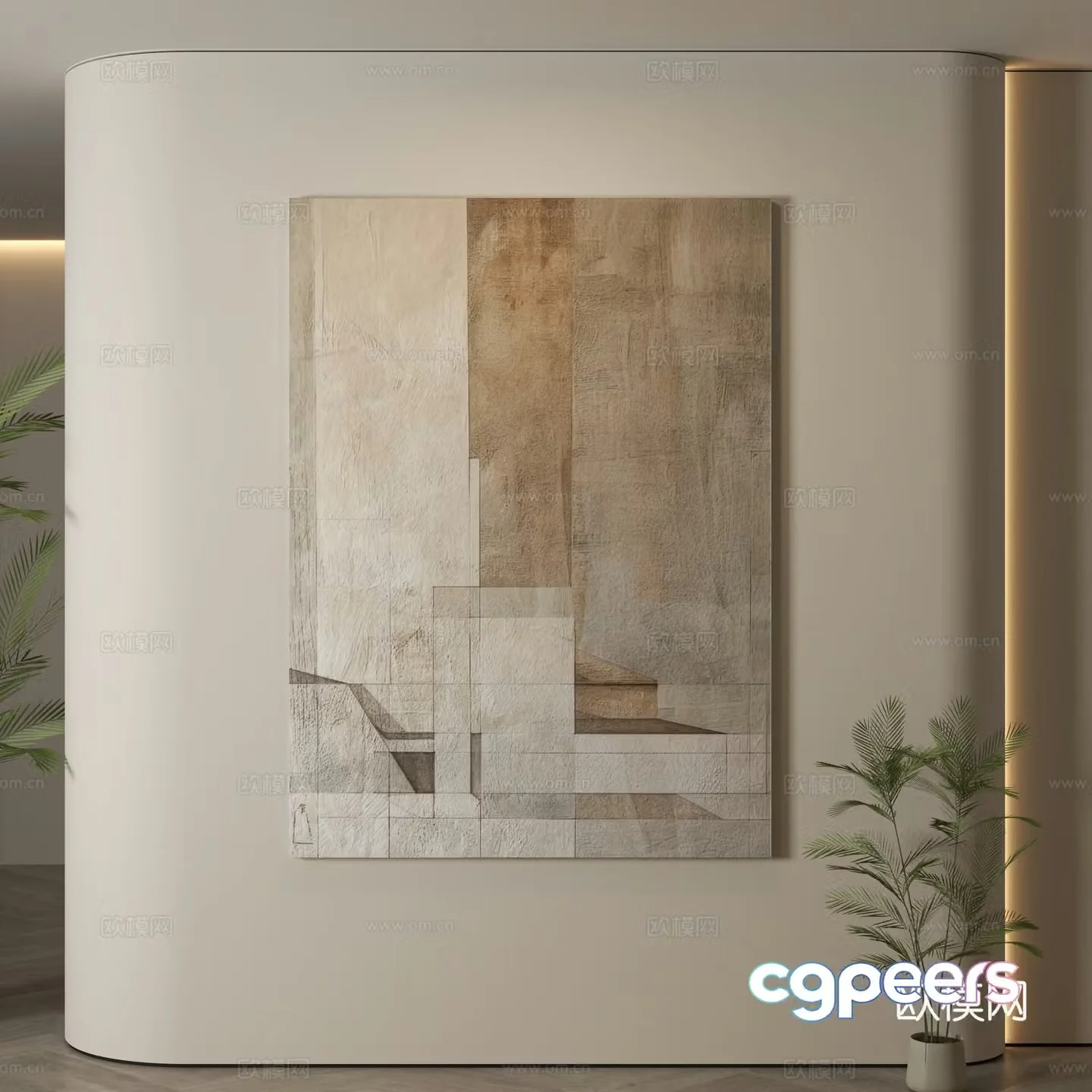 Modern decorative paintings Decorative paintings Modern hanging paintings Hanging paintings Simple hanging paintings 3D model